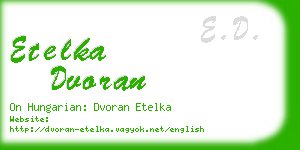 etelka dvoran business card